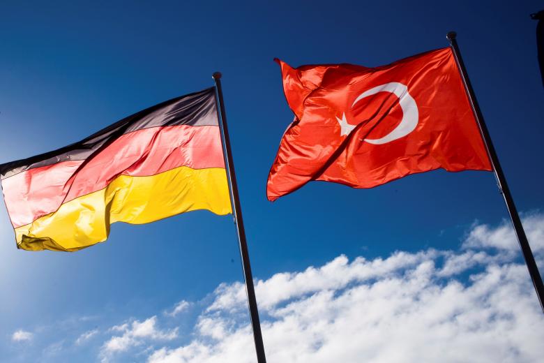 Οι σημαίες Τουρκίας - Γερμανίας / Πηγή: AP