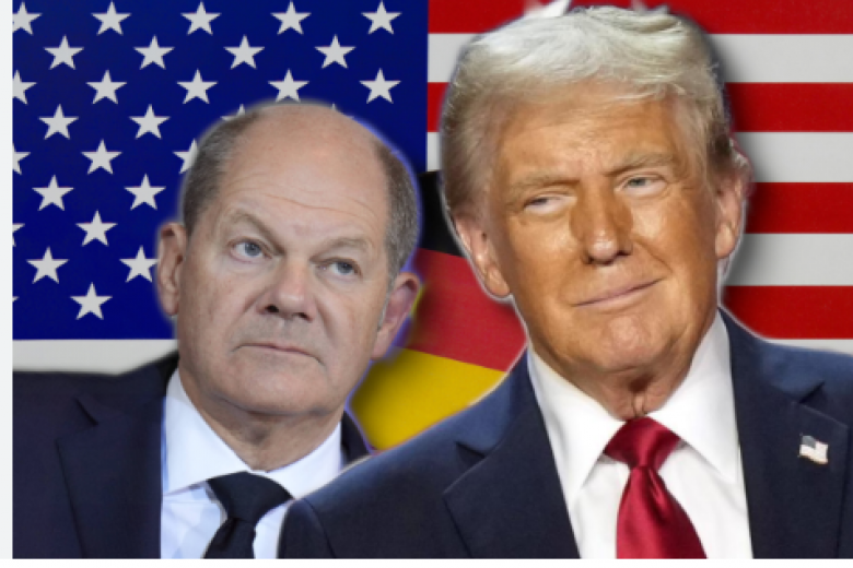 Trump, Scholz, 2